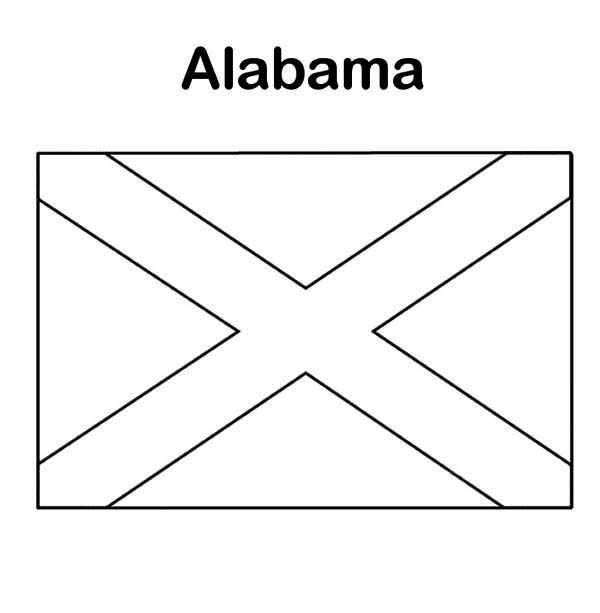 alabama state flag coloring page alabama state symbols coloring pages coloring home coloring flag alabama state page 