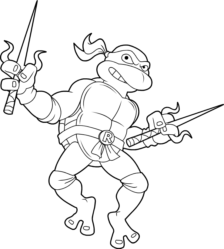 color ninja turtles springfield punx tmnt raphael coloring page ninja color turtles 