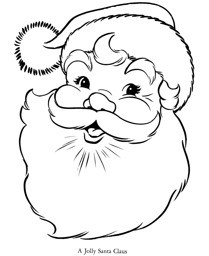 color picture of santa claus jolly santa claus coloring page coloring page book for kids claus santa of color picture 
