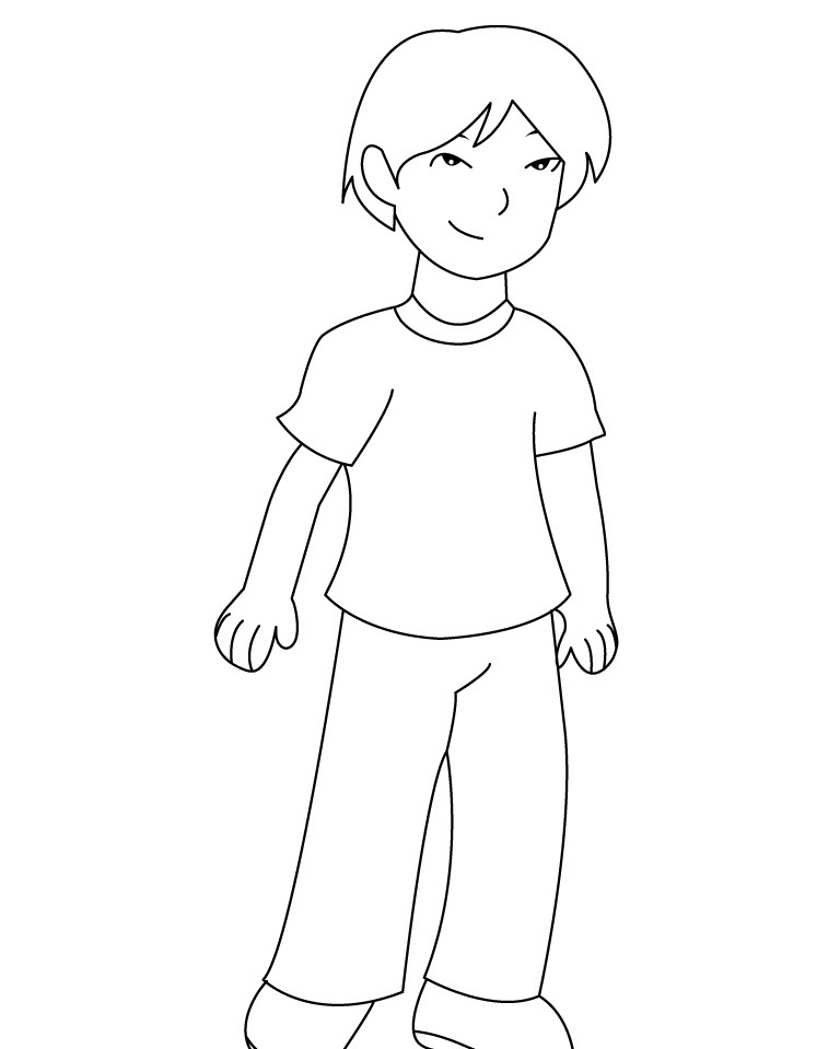colouring page of a boy boy coloring page 30067 bestofcoloringcom of page boy a colouring 