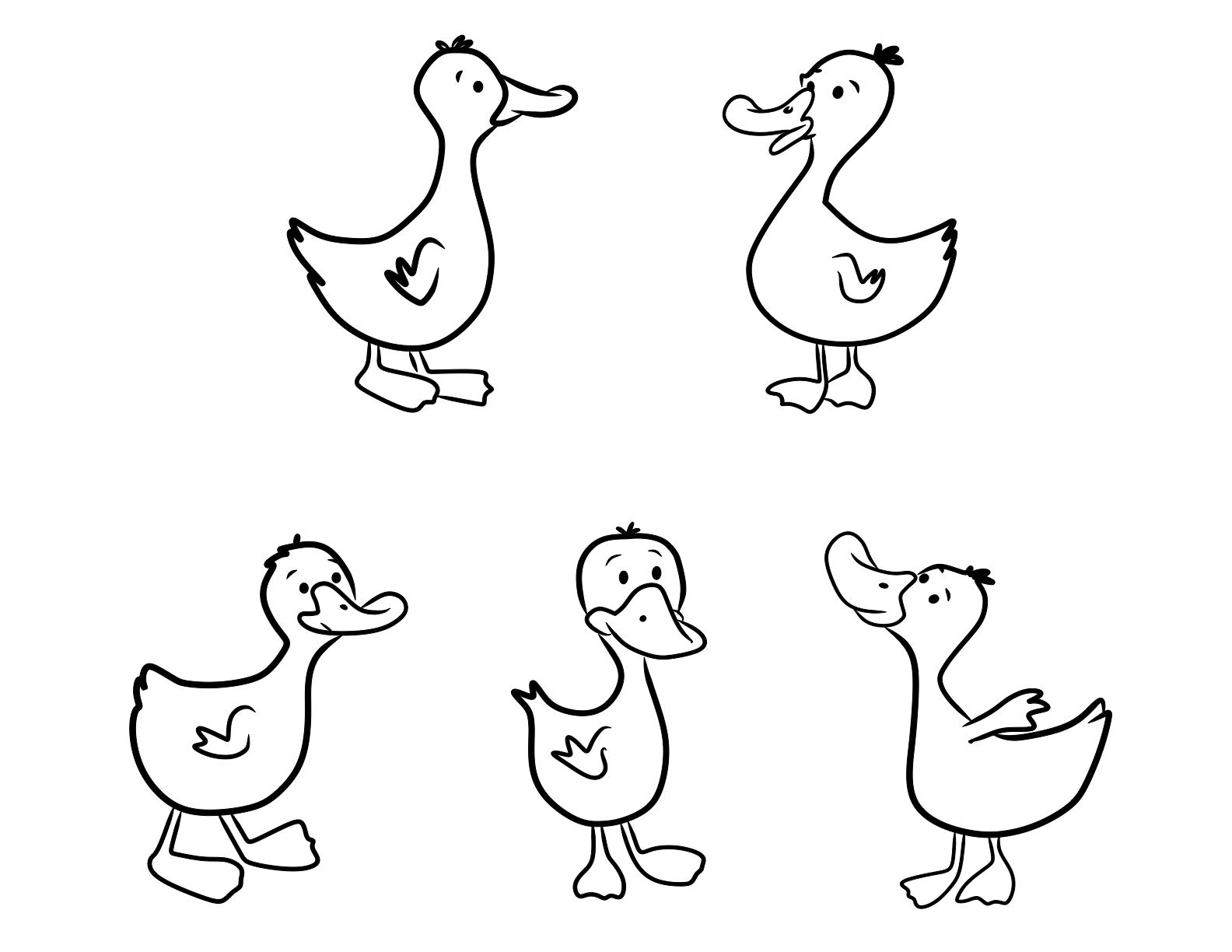 colouring page of duck printable duck coloring pages for kids cool2bkids of colouring duck page 
