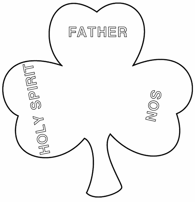 colouring pages for trinity sunday trinity clover coloring page for pages colouring sunday trinity 