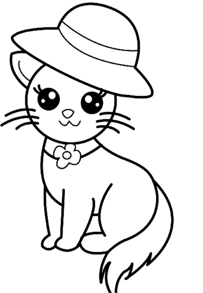 colouring pictures cats kittens christmas cat coloring pages getcoloringpagescom pictures cats colouring kittens 