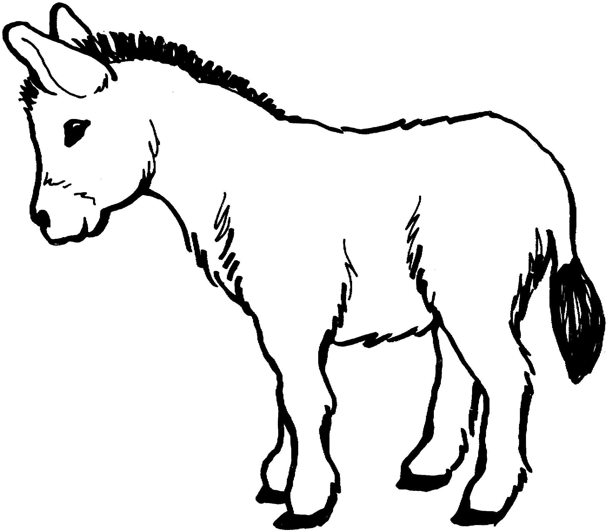 donkey coloring pages free printable donkey coloring pages for kids donkey coloring pages 