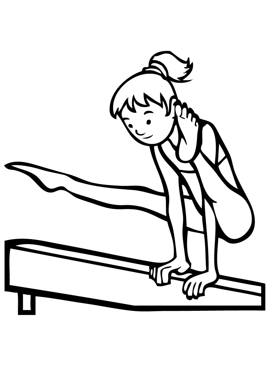 gymnastics coloring pages to print uneven horse artistic gymnastics coloring pages hellokidscom pages coloring to gymnastics print 