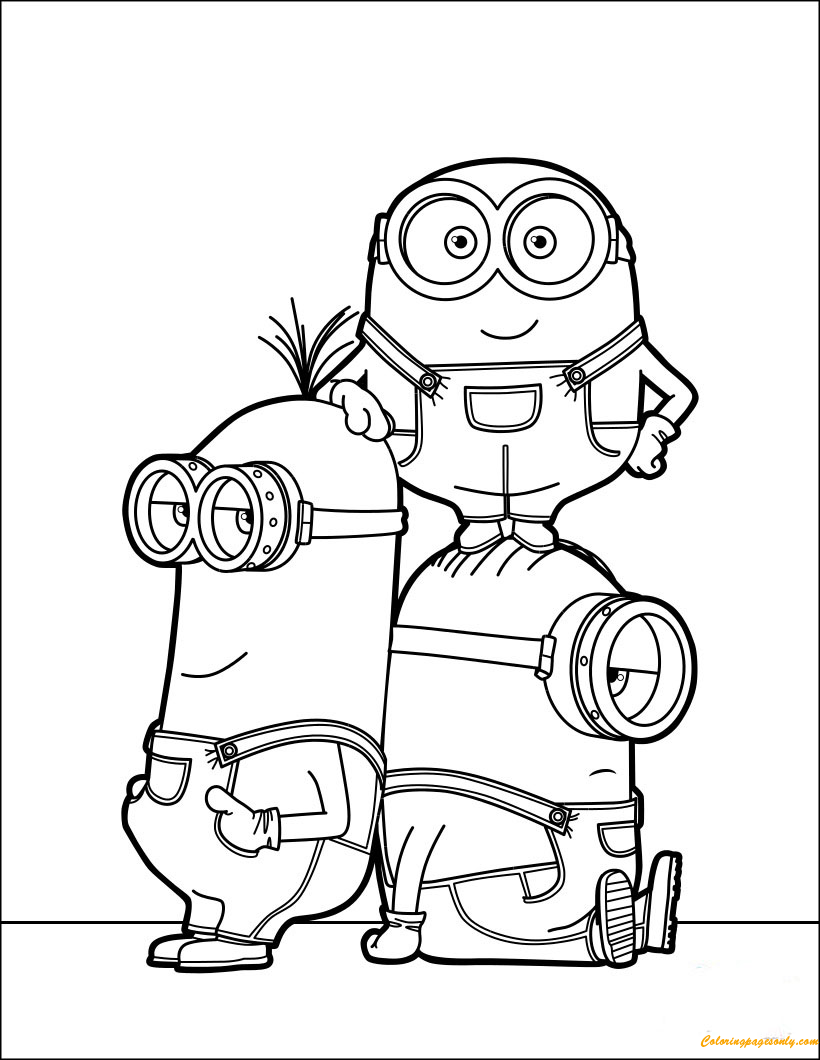 minion kevin coloring pages kevin the minion drawing at getdrawingscom free for minion coloring kevin pages 