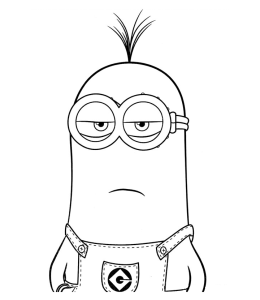 minion kevin coloring pages minions coloring pages getcoloringpagescom coloring minion kevin pages 