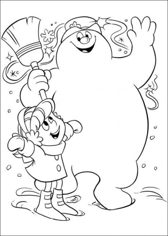 picture of frosty the snowman free printable frosty the snowman coloring pages holiday the frosty picture snowman of 