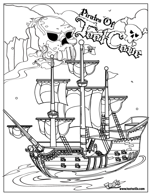 pirate ship to color halloweenpiratespicturestocolor coloring pages ship color pirate to 