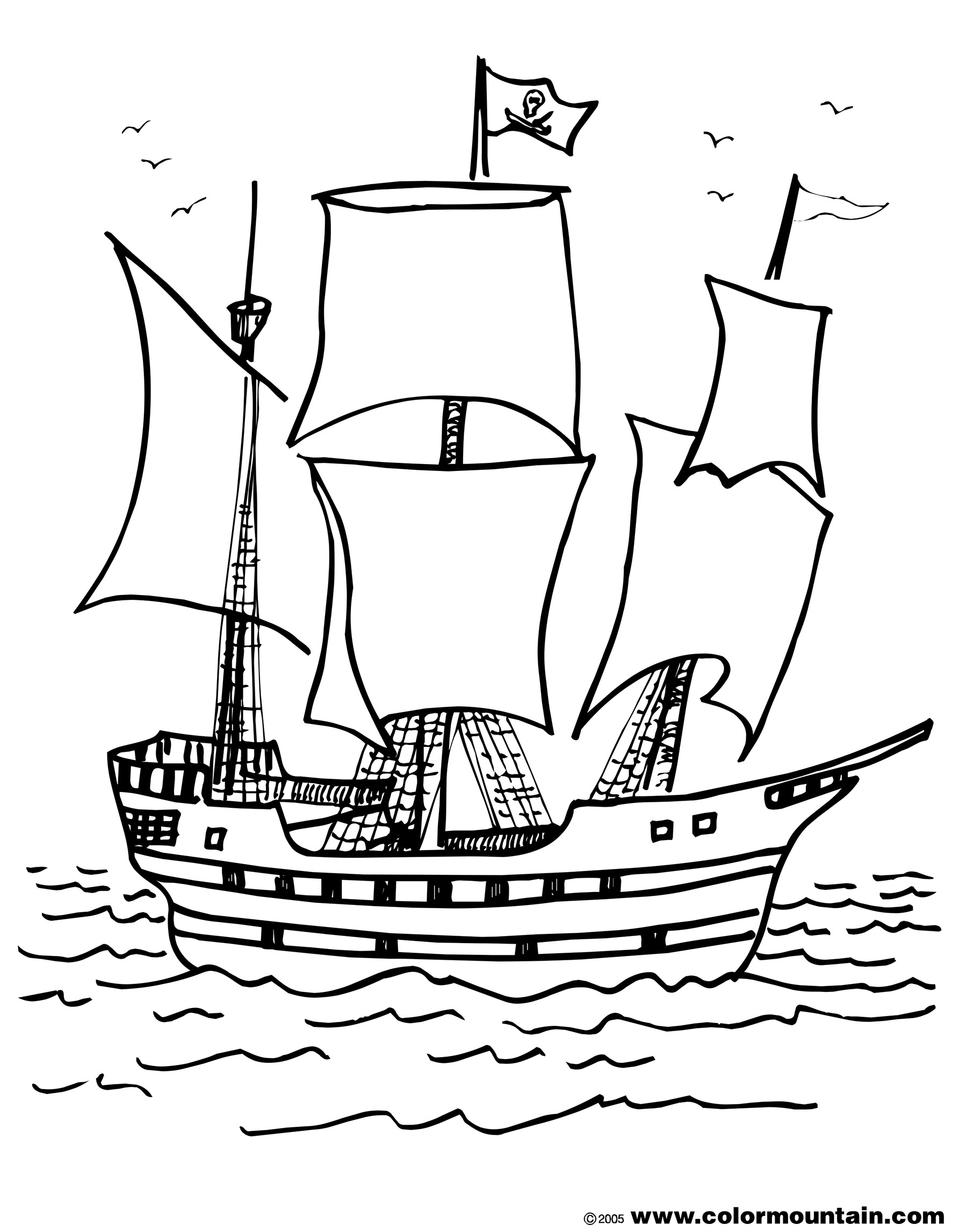 pirate ship to color pirate ship coloring page coloringcom ship color pirate to 