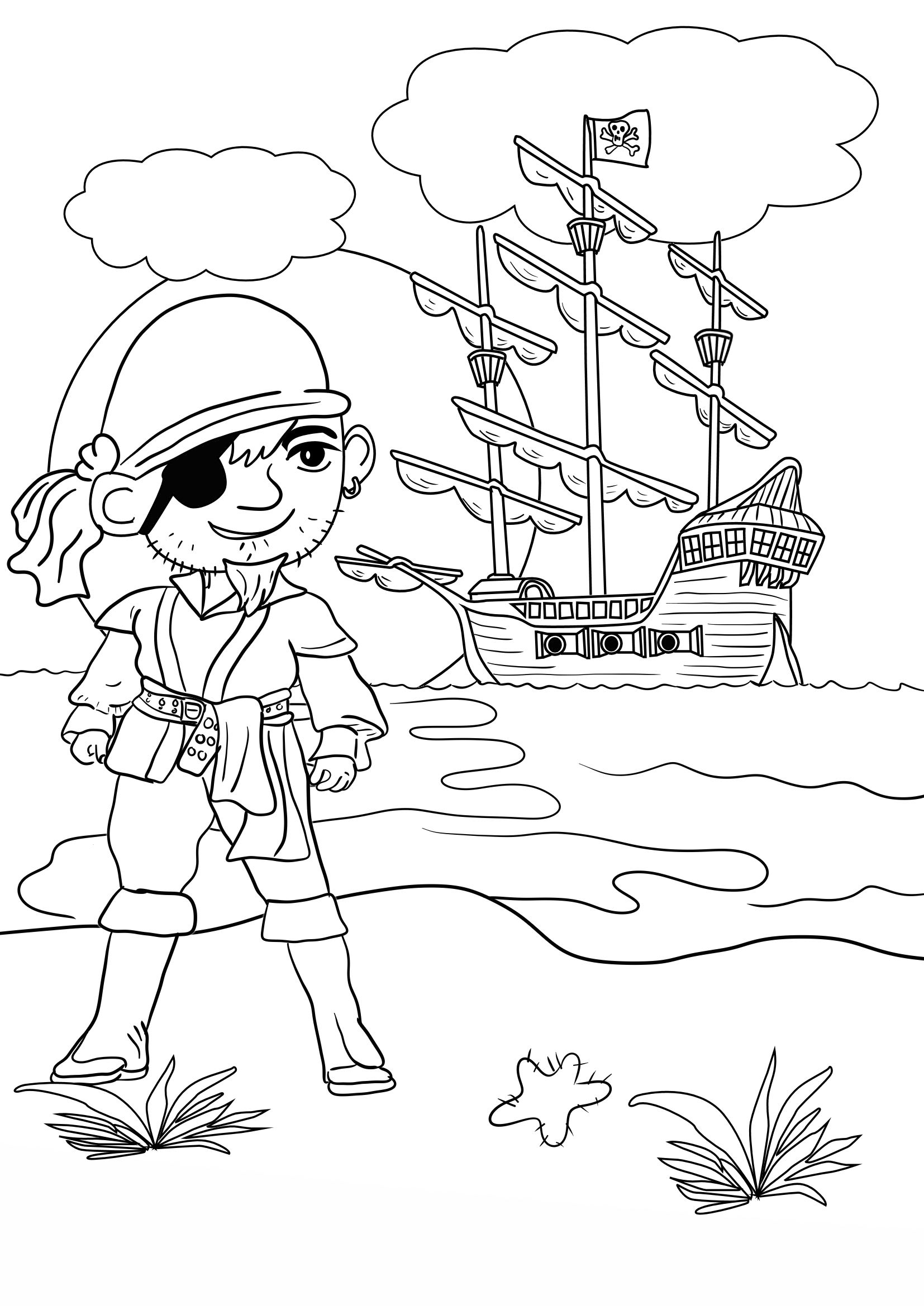pirate ship to color pirate ship coloring pages to download and print for free to ship color pirate 
