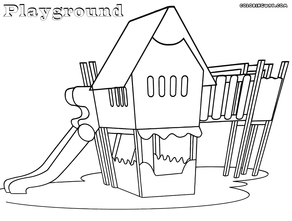 playground coloring pages children park coloring page coloring sheets for kids playground coloring pages 