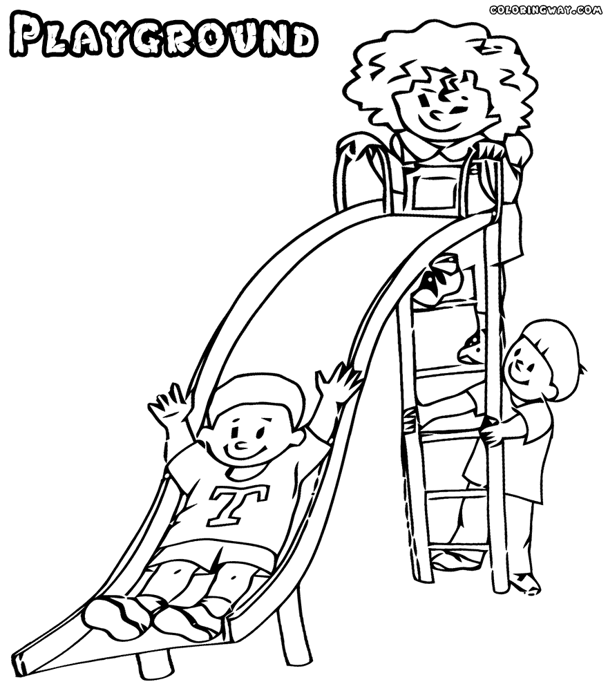 playground coloring pages giraffe and crocodile on the playground coloring page playground coloring pages 