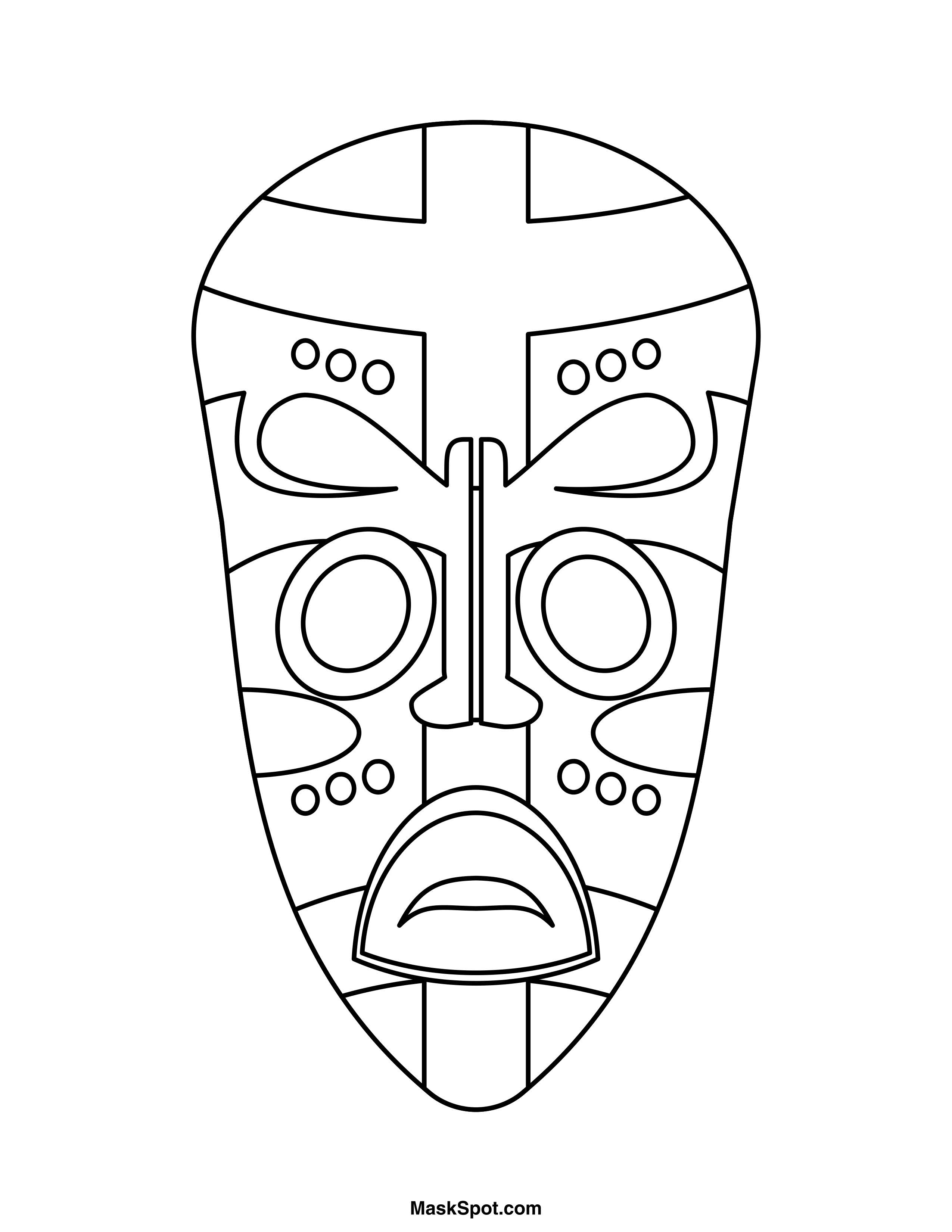 printable african masks coloring pages african mask coloring page coloring home pages masks coloring african printable 
