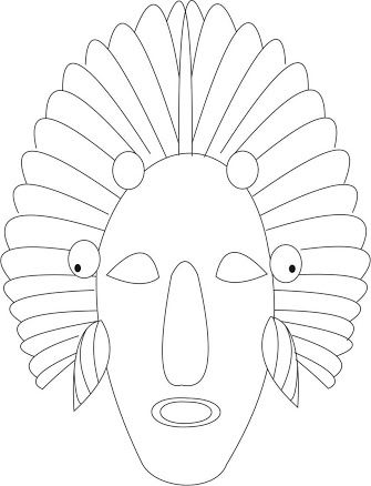 printable african masks coloring pages african wooden mask coloring page free printable masks pages african coloring printable 