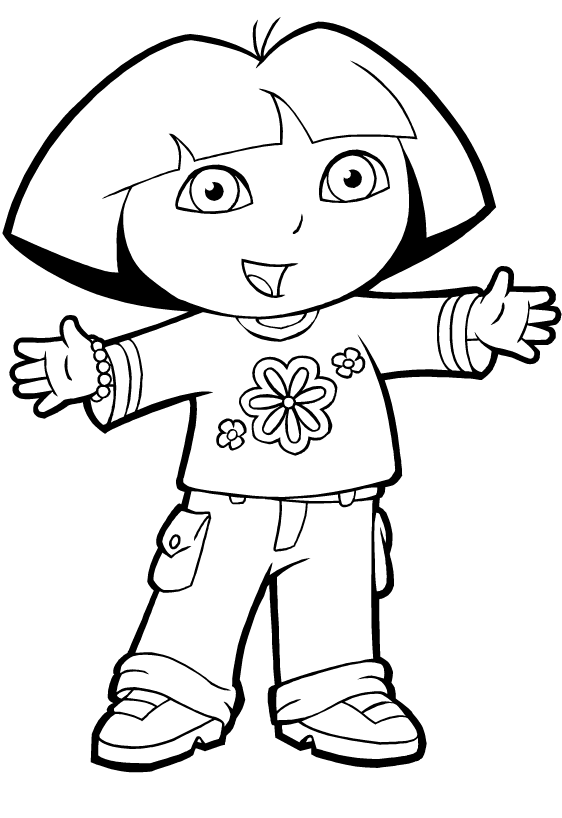 printable dora the explorer coloring pages dora coloring pages getcoloringpagescom coloring explorer the pages printable dora 