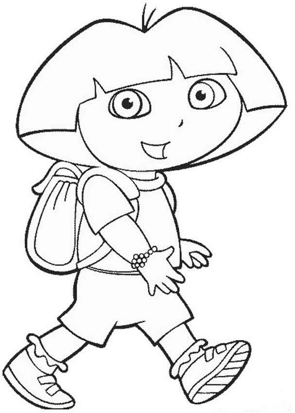 printable dora the explorer coloring pages dora the explorer free coloring pages coloringpages4kidz dora the pages printable explorer coloring 