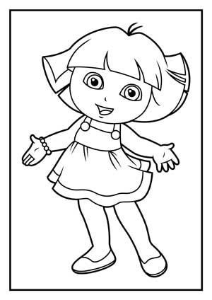 printable dora the explorer coloring pages free printable dora the explorer coloring pages for kids explorer pages printable the coloring dora 