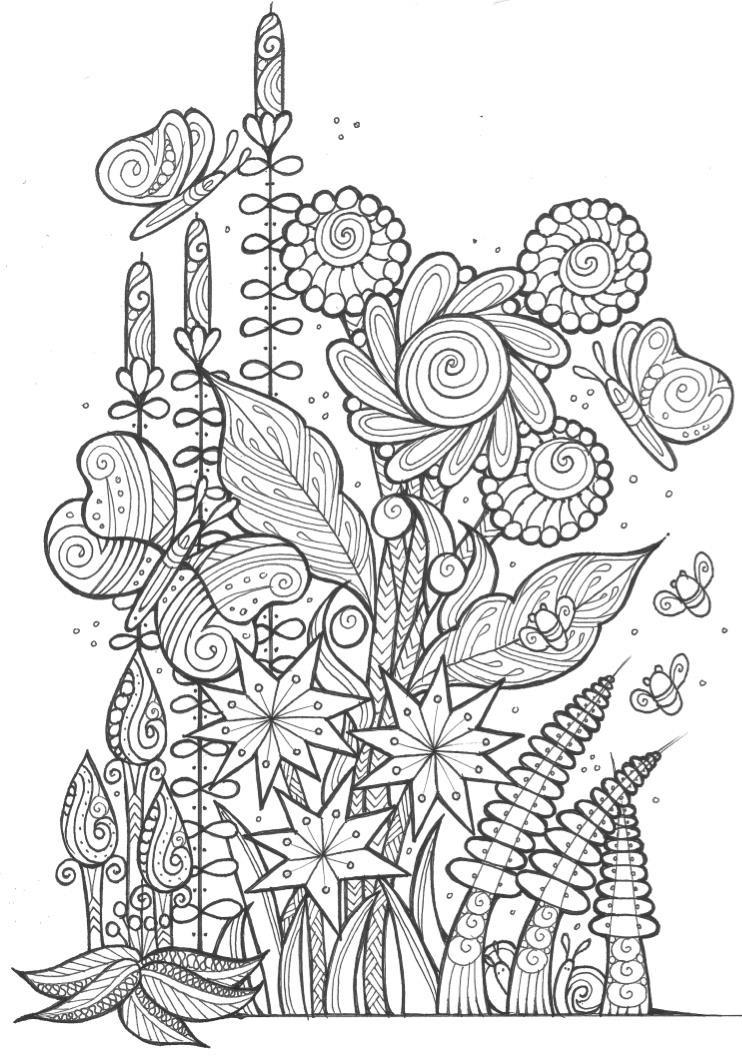 adult coloring page summer day printable adult coloring page from favoreads etsy page coloring adult 