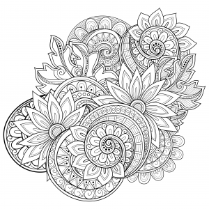 advanced flower coloring pages 11 free printable adult coloring pages abstract flower advanced pages coloring 