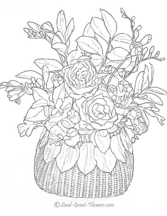 advanced flower coloring pages colorful flowers drawing at getdrawingscom free for advanced coloring flower pages 