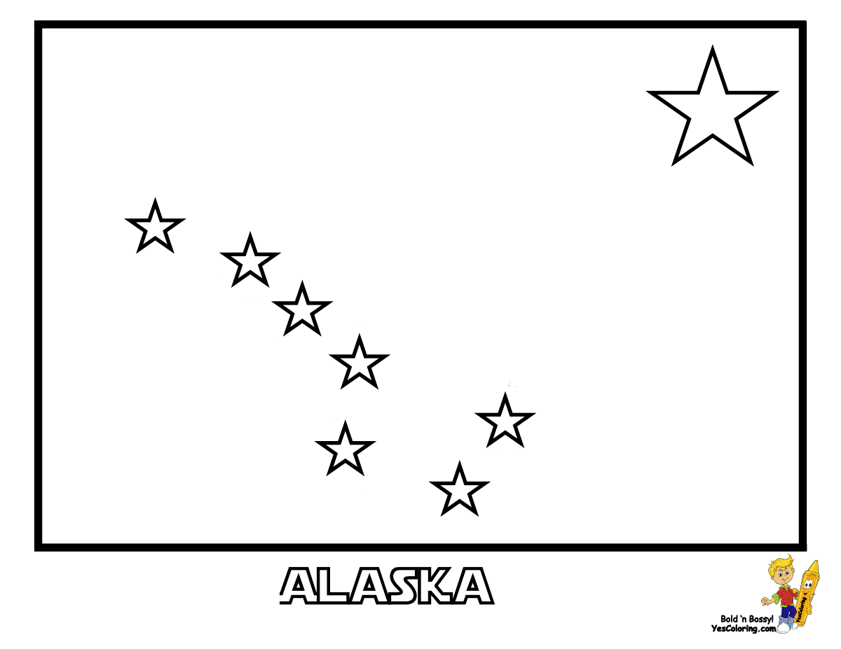 alaska flag coloring page alaska state flag flag coloring pages alaska flag alaska page alaska flag coloring 