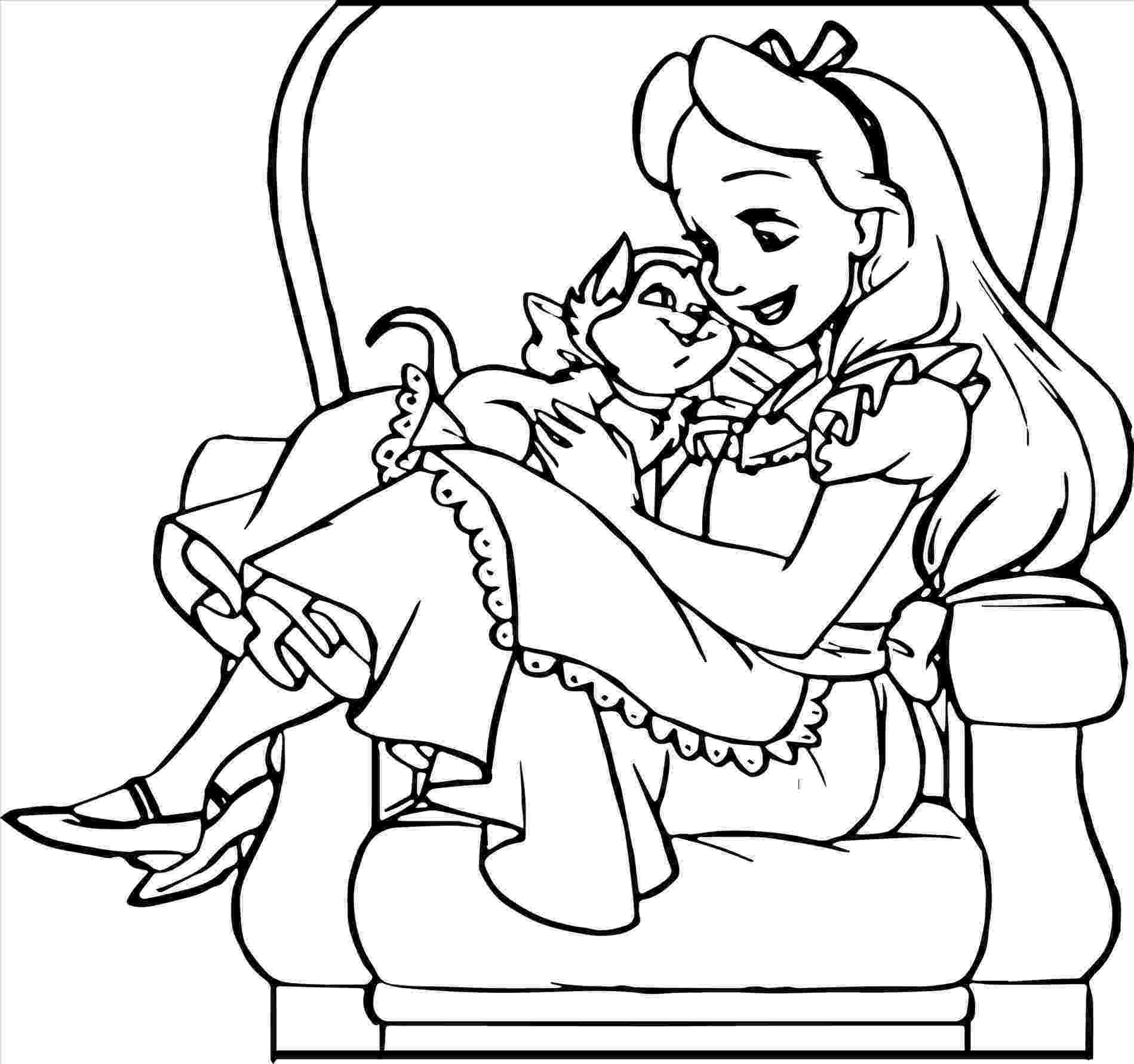 alice in wonderland coloring pages alice in wonderland coloring pages disneyclipscom wonderland coloring alice in pages 