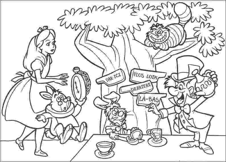 alice in wonderland coloring pages free printable alice in wonderland coloring pages pages coloring alice in wonderland 