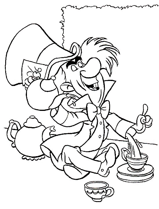 alice in wonderland coloring pages mad tea party alice in wonderland disney coloring pages pages alice wonderland coloring in 