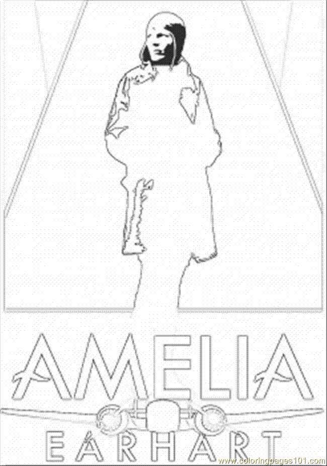amelia earhart coloring page coloring pages amelia earhart peoples gt others free earhart page amelia coloring 