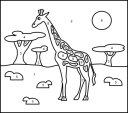 animal coloring pages online games giraffe printable color by number page giraffe animal online games pages coloring 