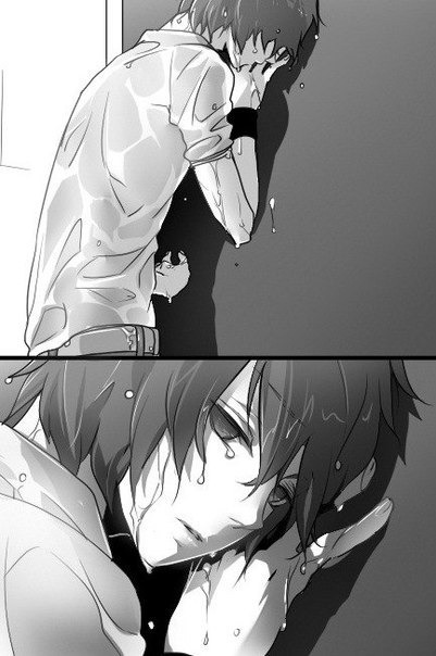 anime boy shattered heart via tumblr image 785647 by alroz on boy anime 