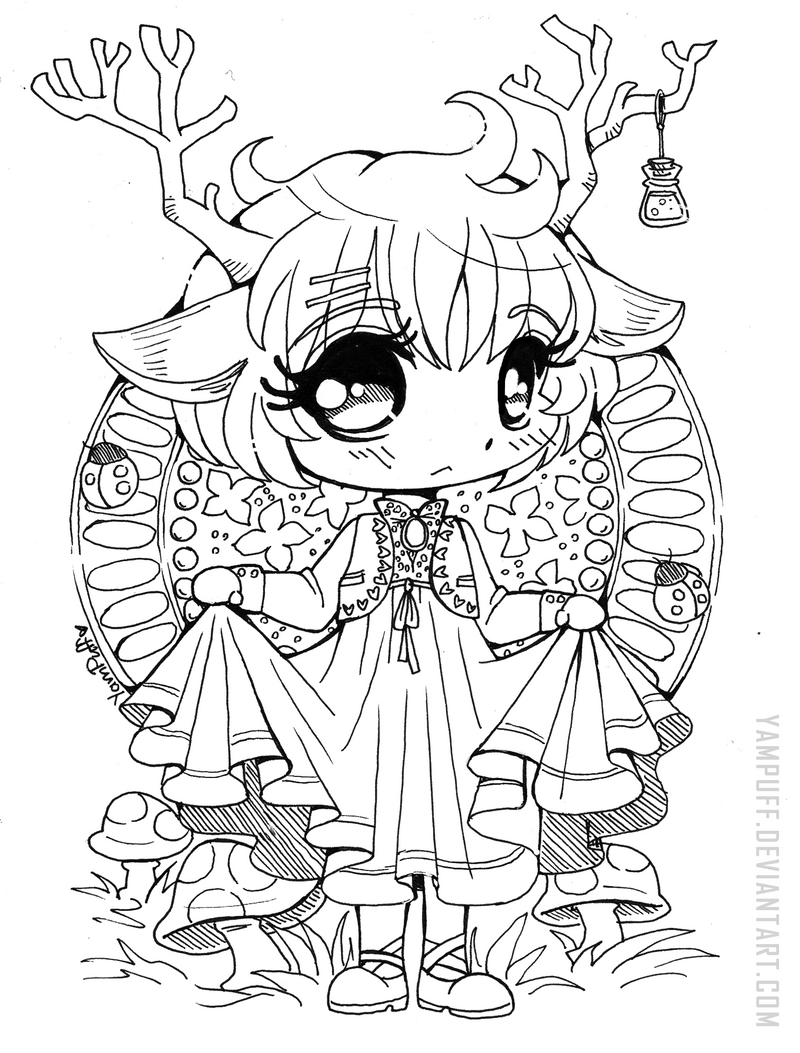 anime coloring pages chibi vermillia chibi lineart commission by yampuff on deviantart chibi anime coloring pages 