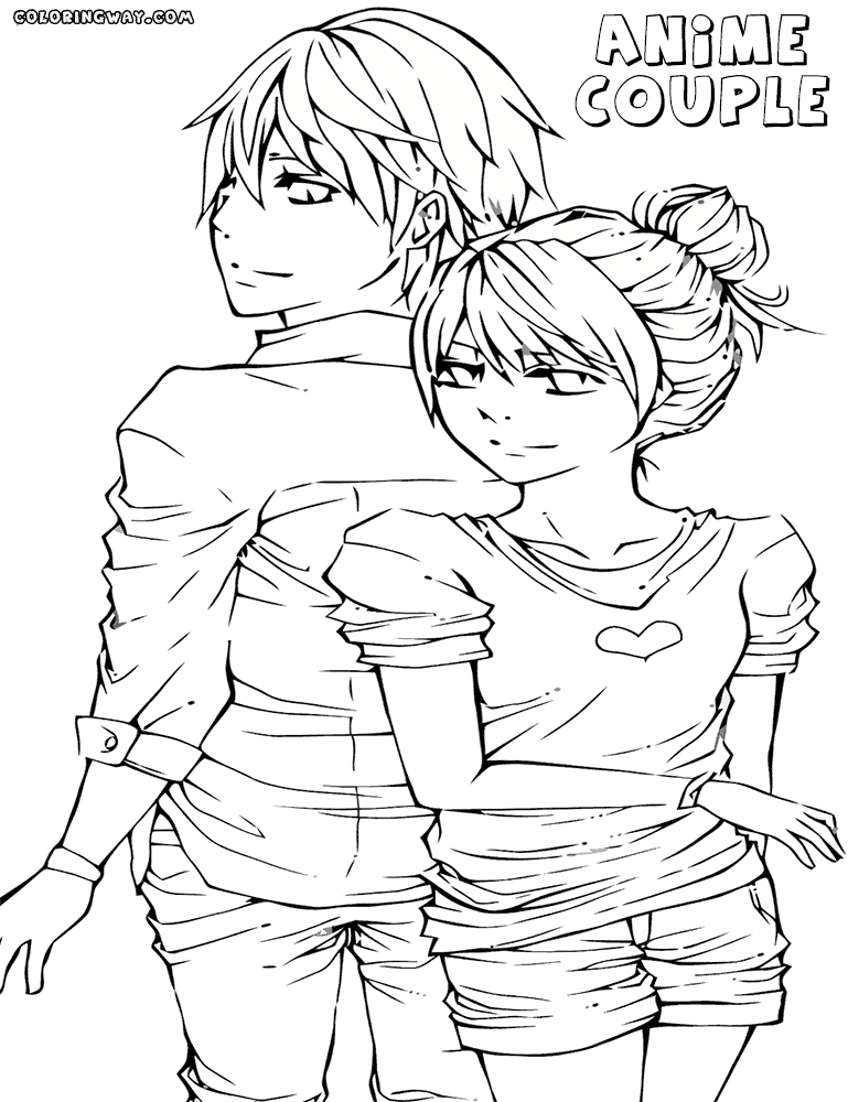 anime couple coloring pages to print anime couple coloring pages timeless miraclecom to couple print pages anime coloring 