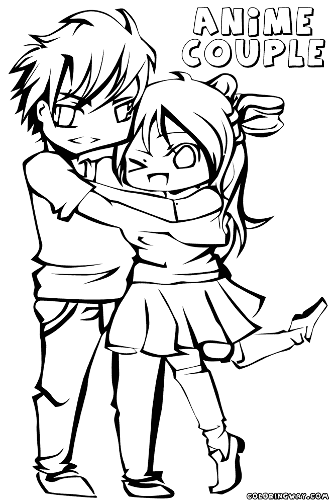 anime couple coloring pages to print guy and girl kissing coloring pages pages print couple anime to coloring 