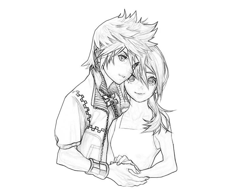 anime couple coloring pages to print pin on anime pages couple coloring print to anime 