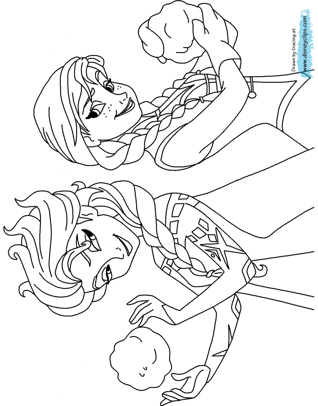 anna and elsa frozen coloring pages disney39s frozen coloring pages 2 disneyclipscom elsa and coloring frozen anna pages 
