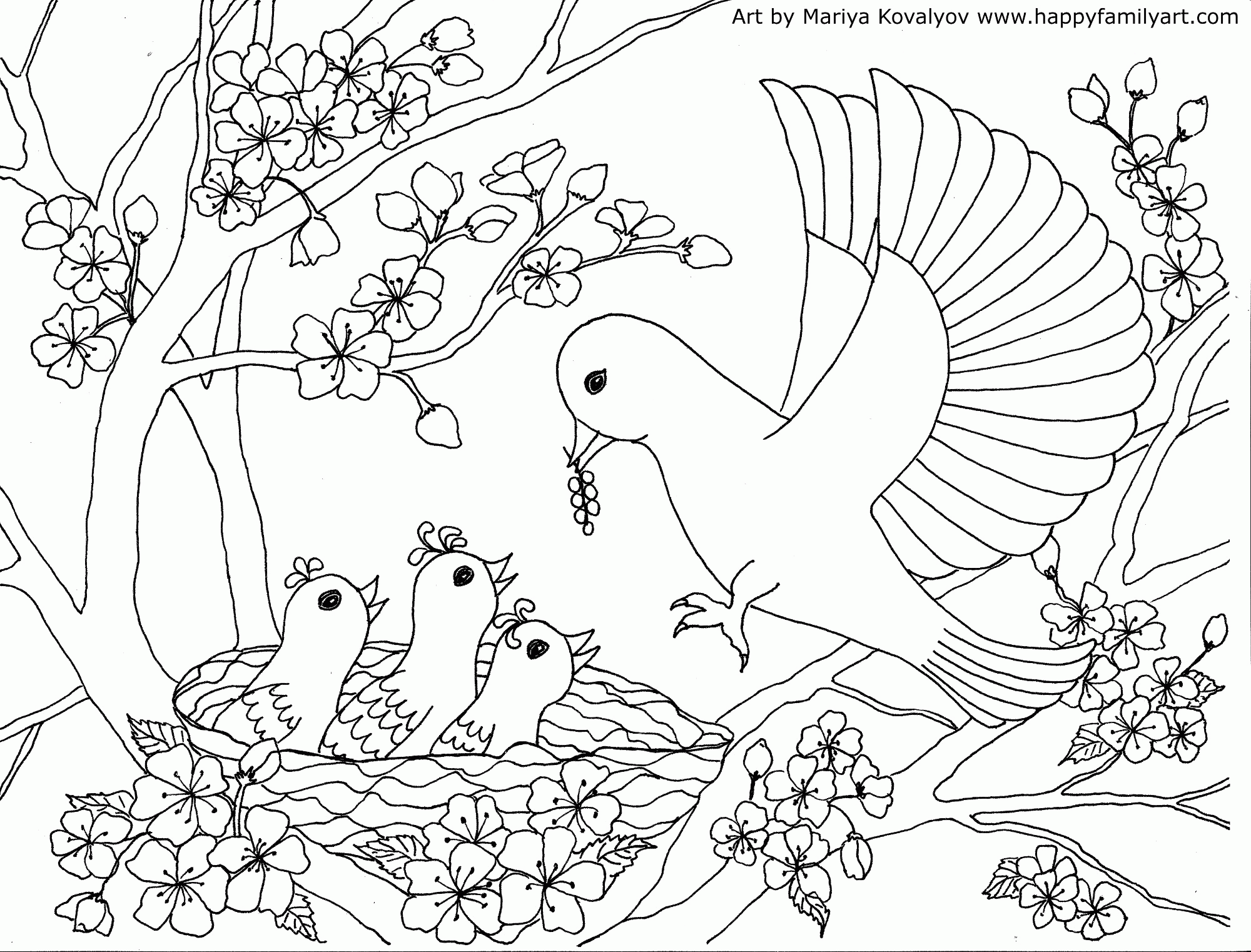 art pictures to color cherry blossom coloring page coloring home color to art pictures 