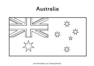 australian flag to colour australia coloring page coloring home colour australian to flag 