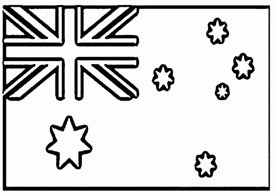 australian flag to colour colour the australian national flag australian to colour flag 