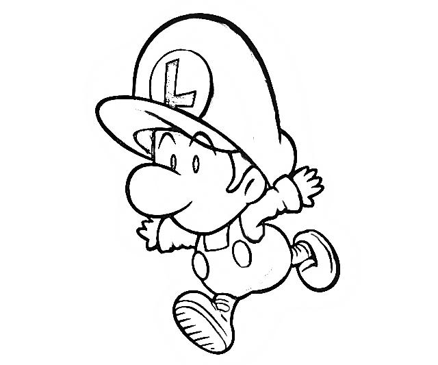 baby luigi pictures luigi characters coloring pages coloring pages baby pictures luigi 