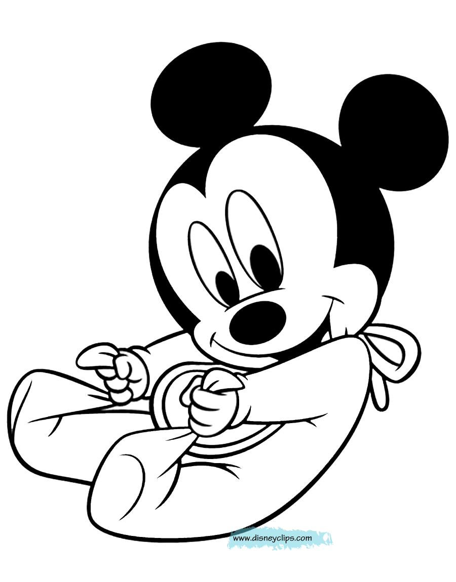 baby mickey mouse colouring pages disney babies coloring pages 7 disney coloring book mickey baby pages mouse colouring 
