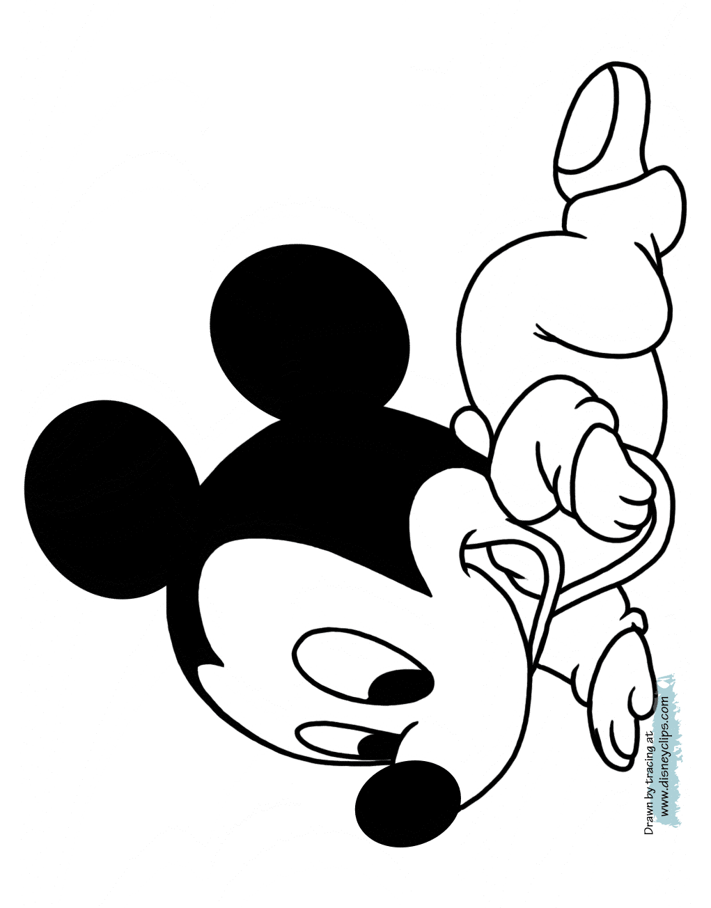 baby mickey mouse colouring pages disney babies coloring pages disneyclipscom colouring pages mickey baby mouse 