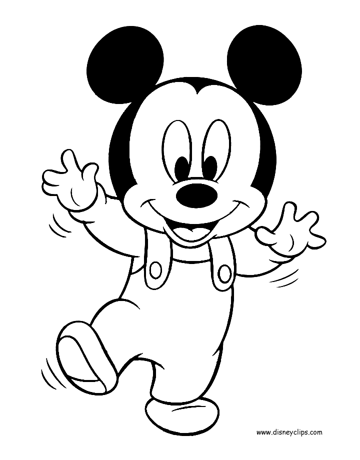 baby mickey mouse colouring pages free mickey mouse coloring pages for kids gtgt disney baby colouring pages mouse mickey 