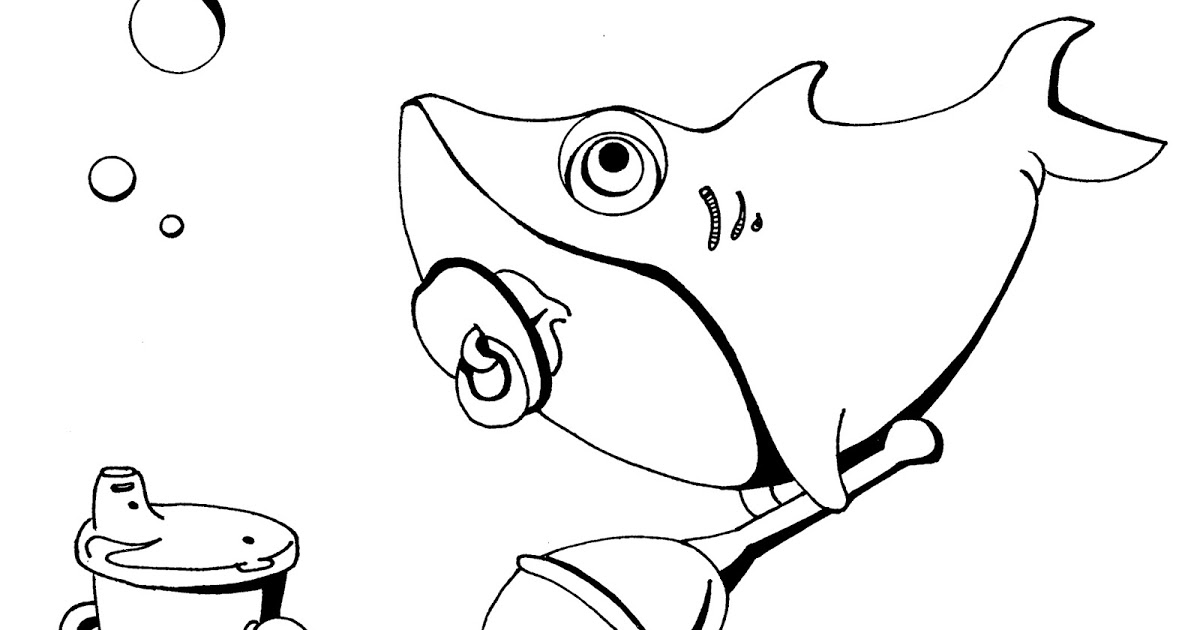 baby shark coloring page fame baby shark coloring shark baby page 
