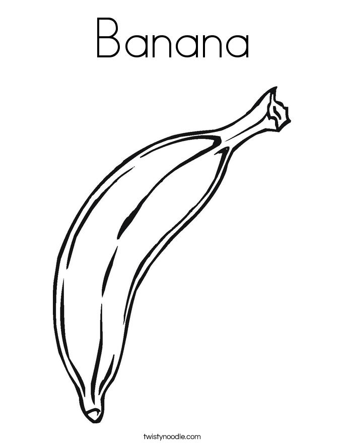 banana picture to color banana coloring page at getcoloringscom free printable to banana color picture 