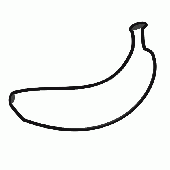 banana picture to color banana coloring pages kidsuki picture to color banana 