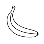 banana picture to color banana drawing at getdrawingscom free for personal use to picture banana color 