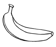 banana picture to color free printable fruit coloring pages for kids color banana to picture 