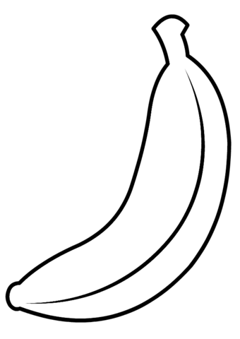 banana picture to color one large banana coloring page for kids biglietto picture banana color to 